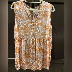 Cynthia Rowley Sleeveless Floral Printed Top, 2X